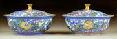 Pair Chinese Famille Rose Porcelain