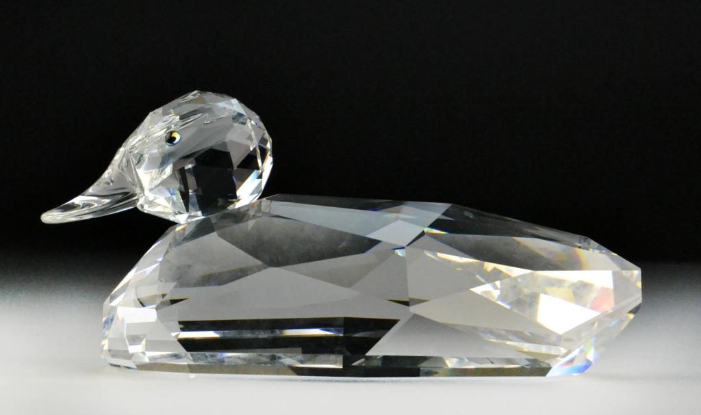 Swarovski Crystal Duck with Glass 172634
