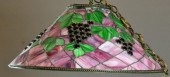 Large Stained Glass Lamp Fixture - GrapevineVery