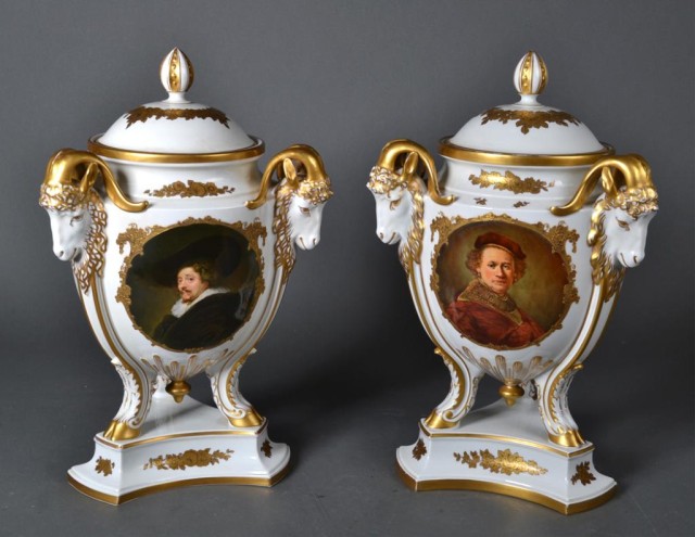 Pair Of Rosenthal Bavarian Porcelain 1728a9