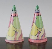 A pair of Midwinter Clarice Cliff design