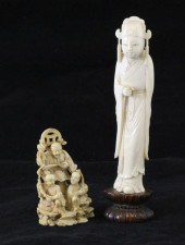 A Chinese ivory group of an immortal 172cfd