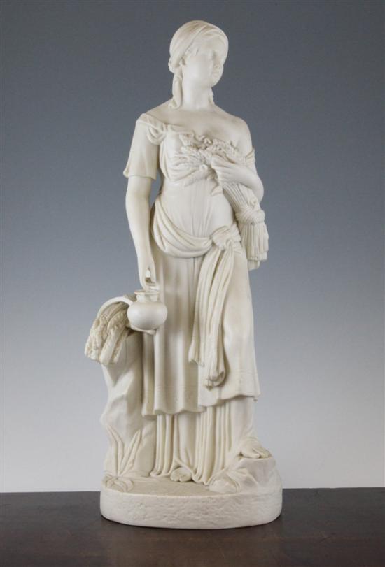 A Victorian parian standing figure 1730ce