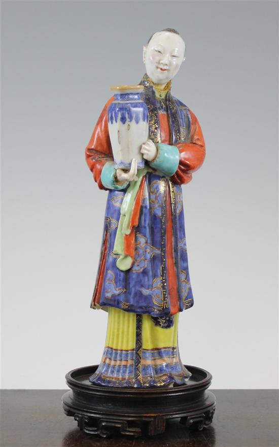 A Chinese enamelled porcelain figure 1730fa