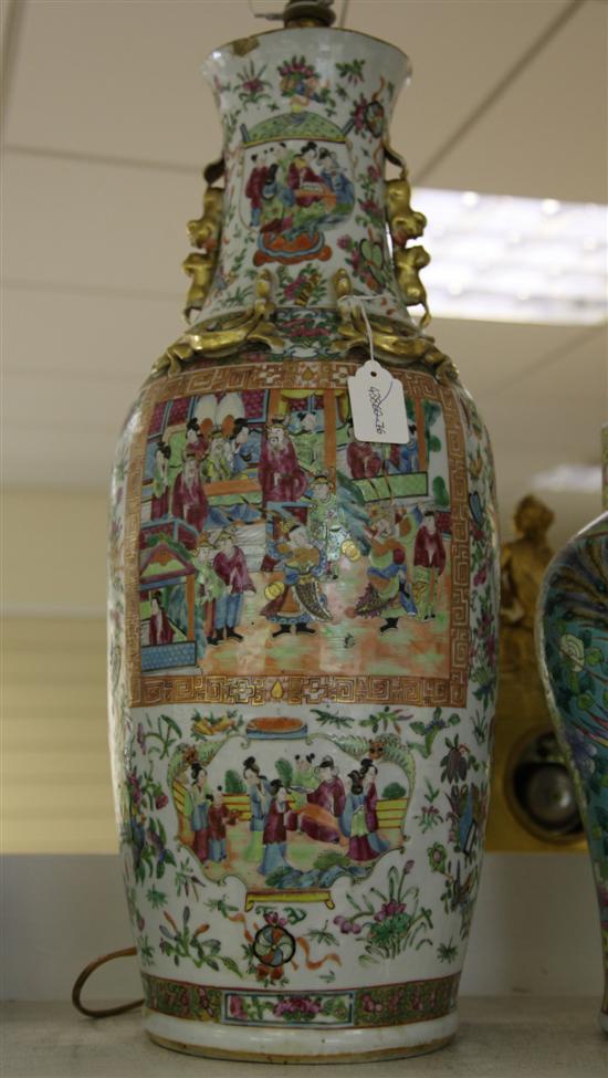 A large Chinese Canton decorated 1730ff