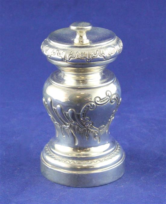 A late Victorian repousse silver 170b00