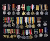 A collection of assorted medal miniatures;