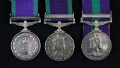 Three QEII General Service medals; comprising