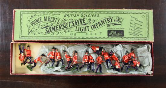 A boxed set of Britains lead soldiers The