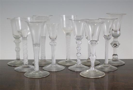 An English wine glass c 1735 with 171267