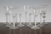 An English wine glass c.1735 with drawn