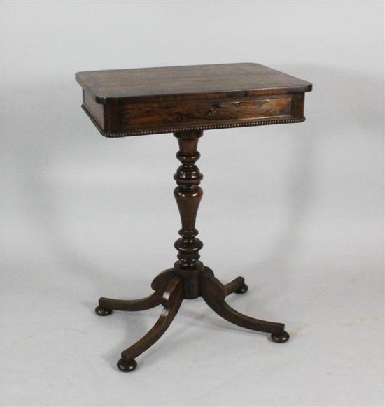 A Regency rosewood occasional table 171344