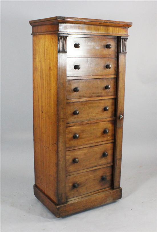 A Victorian walnut Wellington chest 171355
