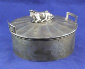 A Victorian silver two handled butter