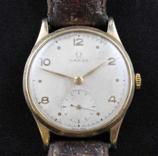 A gentleman s 1950 s 9ct gold Omega 171435