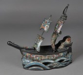 Chinese Cloisonne Gilt Bronze JunkFinely