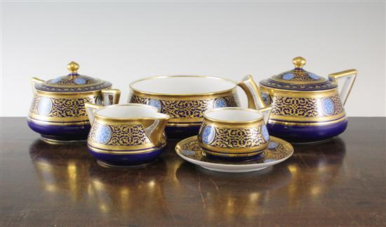 A Russian porcelain tea service