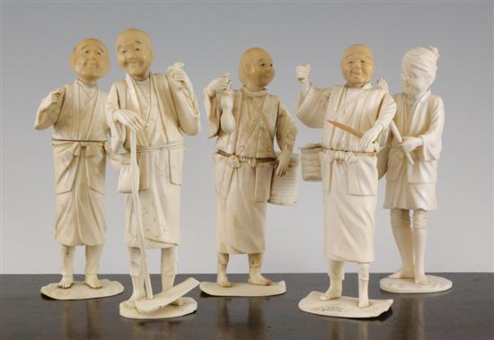 A Japanese sectional ivory figure 1717c2