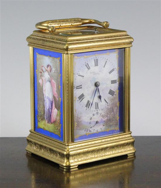 A 19th century French ormolu hour repeating
