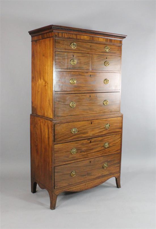 A Regency mahogany chest on chest 171893