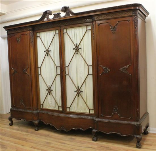 A large Victorian carved mahogany 1718ad