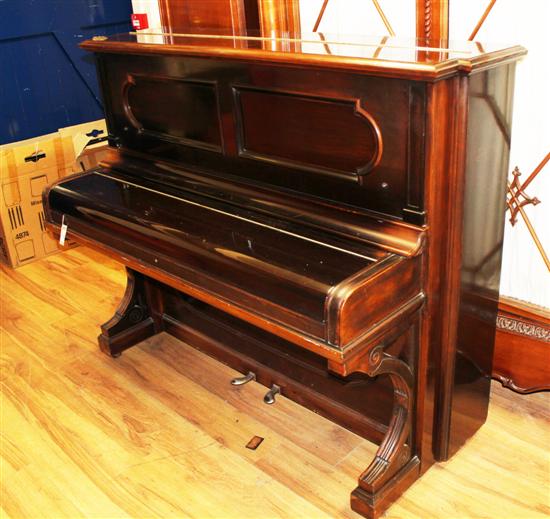 A Steinway Sons rosewood overstrung 1718ae