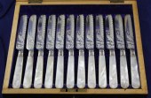 A cased set of twelve pairs of 1719c2