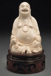 Chinese carved ivory Buddha(International