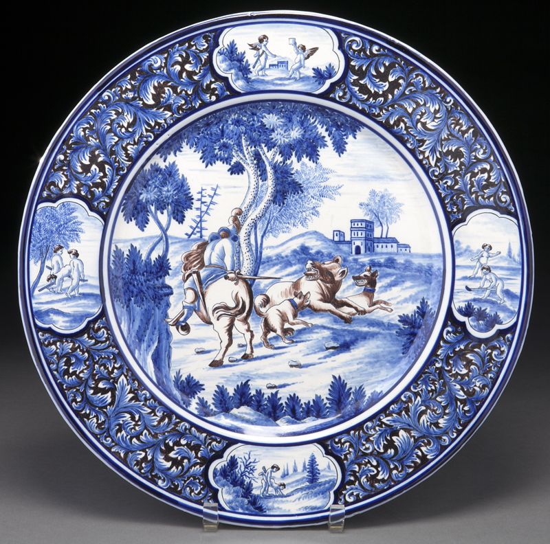 Henriot Quimper pottery chargerpainted 174603