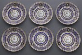 (6) Russian porcelain plates in the