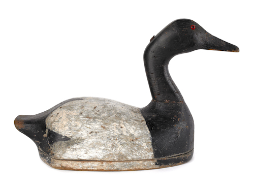 Midwestern canvasback duck decoy
