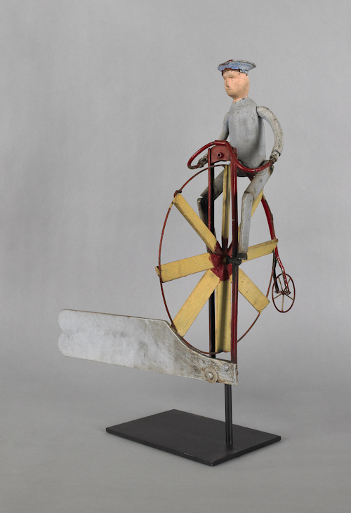 Painted wood metal and rubber velocipede 174921