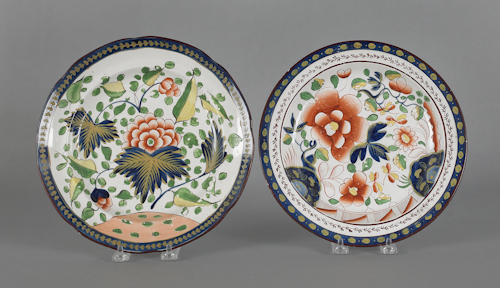 Two Gaudy Dutch plates 19th c  175281