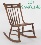 Cane seat rocker together with a drop