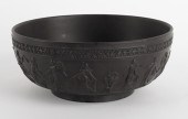 Wedgwood black basalt bowl with relief