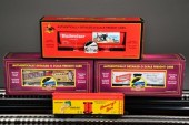 (4) M.T.H. ELECTRIC TRAIN CARS - O SCALEIncluding