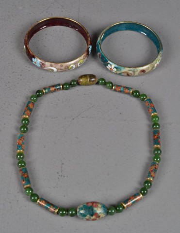  3 Chinese Pcs Cloisonne JewelryTo 173718