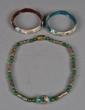  3 Chinese Pcs Cloisonne JewelryTo 173718