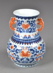 Chinese Blue White Red Porcelain 17373c