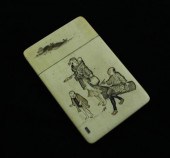 A Meiji period Shibayama card case 1738bd