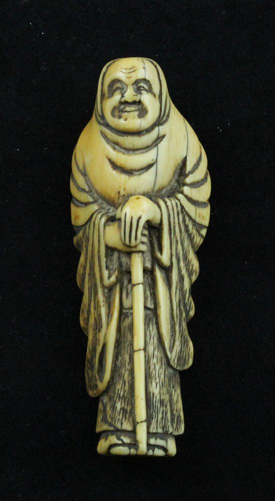 An Edo period ivory netsuke carved 1738f9