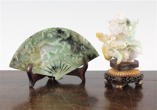 Two Chinese jadeite carvings 20th 173954