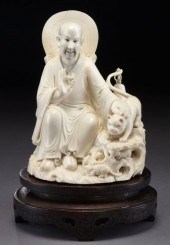 Chinese carved ivory figure depicting 173bcb