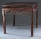 Chinese Qing carved rosewood table.33H