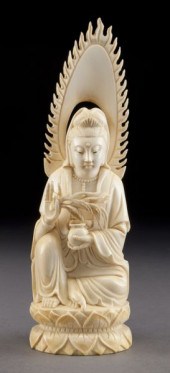 Chinese carved ivory Guanyin(International