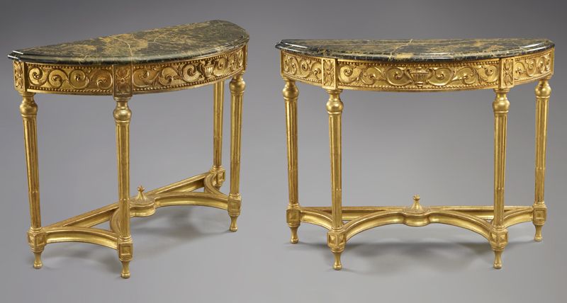 Pr Louis XVI style gilt wood console 173ce5