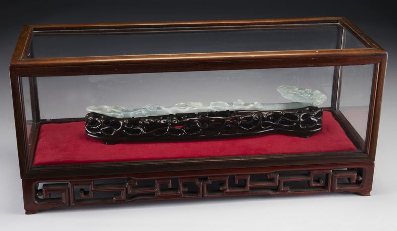 Chinese Qing carved jadeite ruyi 173e60