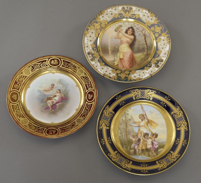  3 Royal Vienna style porcelain 173f82
