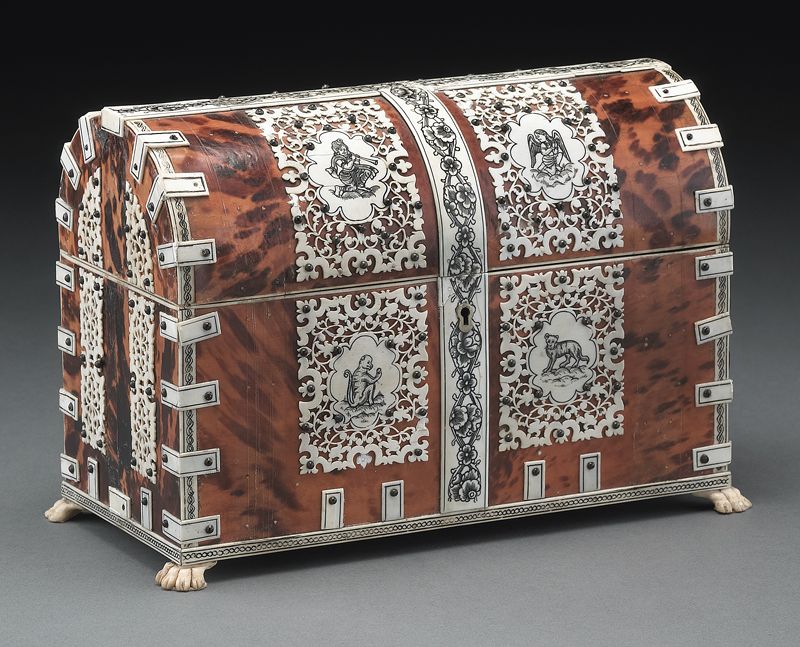 Anglo Indian ivory and tortoise 17411b