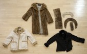 Floor length mink coat together with